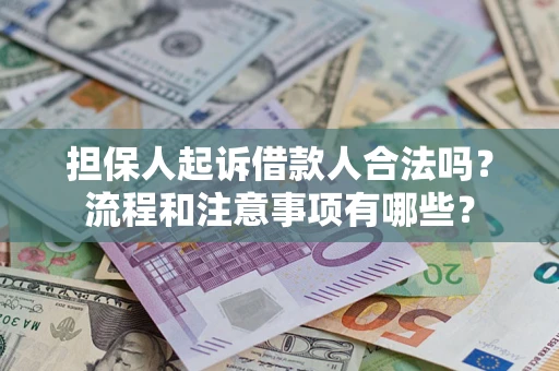 武汉担保人起诉借款人合法吗？流程和注意事项有哪些？