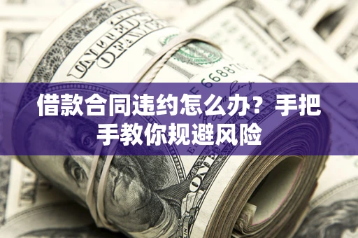 武汉借款合同违约怎么办？手把手教你规避风险