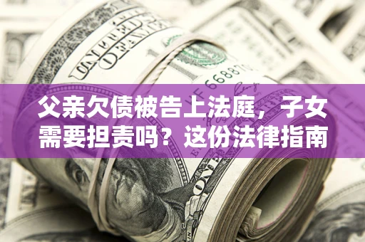 武汉父亲欠债被告上法庭，子女需要担责吗？这份法律指南必须看完