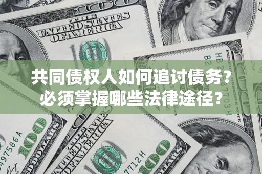 武汉共同债权人如何追讨债务？必须掌握哪些法律途径？