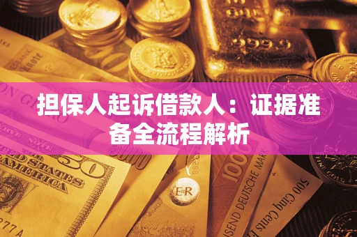 武汉担保人起诉借款人：证据准备全流程解析