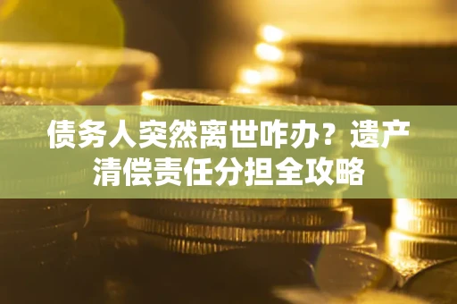 武汉债务人突然离世咋办？遗产清偿责任分担全攻略