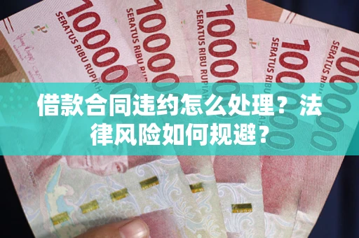 武汉借款合同违约怎么处理？法律风险如何规避？