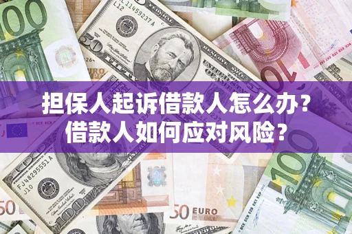 武汉担保人起诉借款人怎么办？借款人如何应对风险？