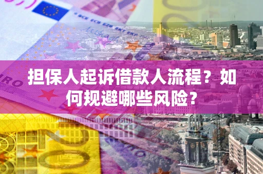 武汉担保人起诉借款人流程？如何规避哪些风险？