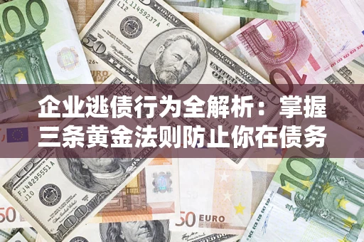 武汉企业逃债行为全解析：掌握三条黄金法则防止你在债务乱局中“踩雷”