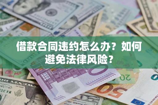 武汉借款合同违约怎么办？如何避免法律风险？