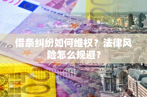 武汉借条纠纷如何维权？法律风险怎么规避？