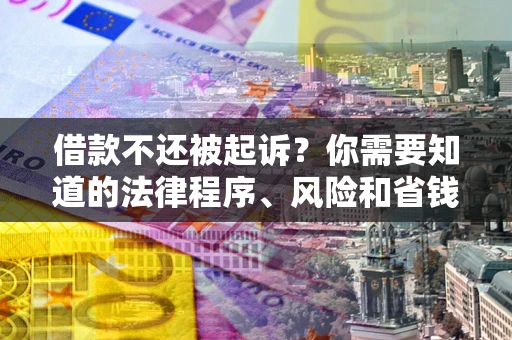 武汉借款不还被起诉？你需要知道的法律程序、风险和省钱技巧