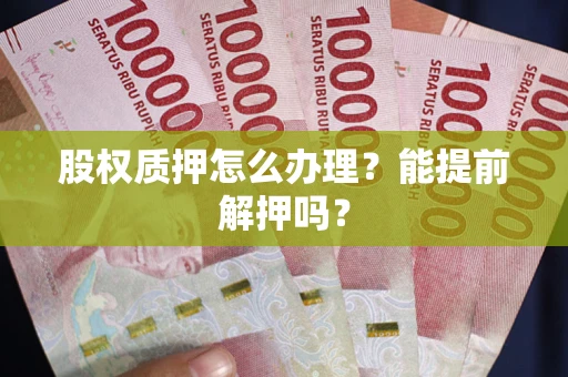 武汉股权质押怎么办理？能提前解押吗？