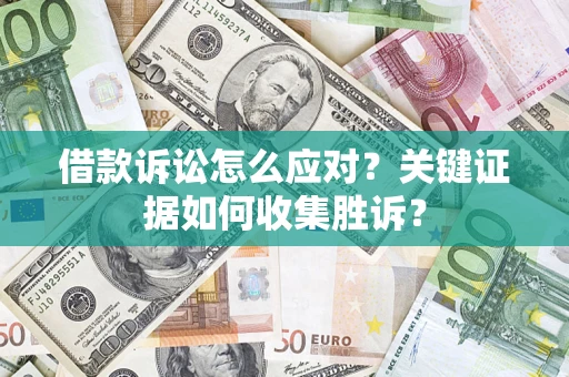 武汉借款诉讼怎么应对？关键证据如何收集胜诉？